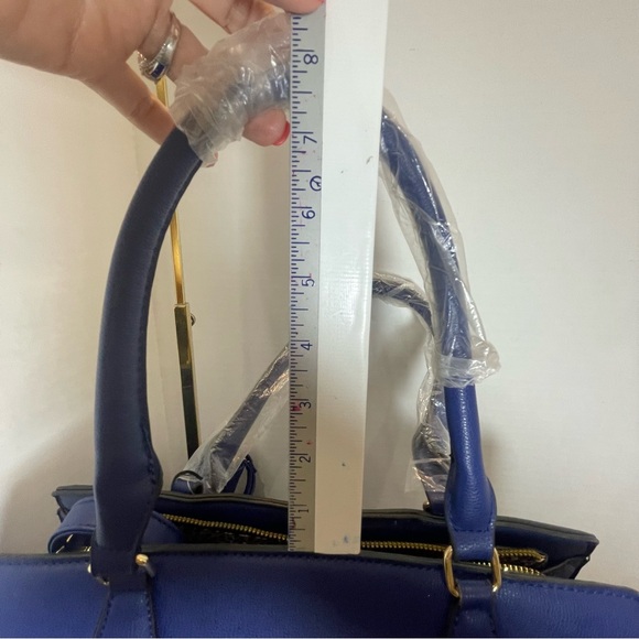 Alyssa Blue Women's Handbag and Wallet. Shoulder bag. Vegan leather. NEW.purse - Picture 11 of 14